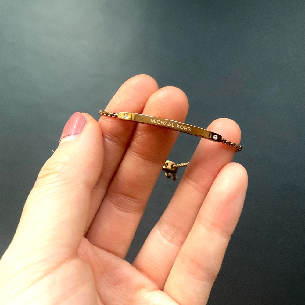 Michael Kors slider bracelet rose gold